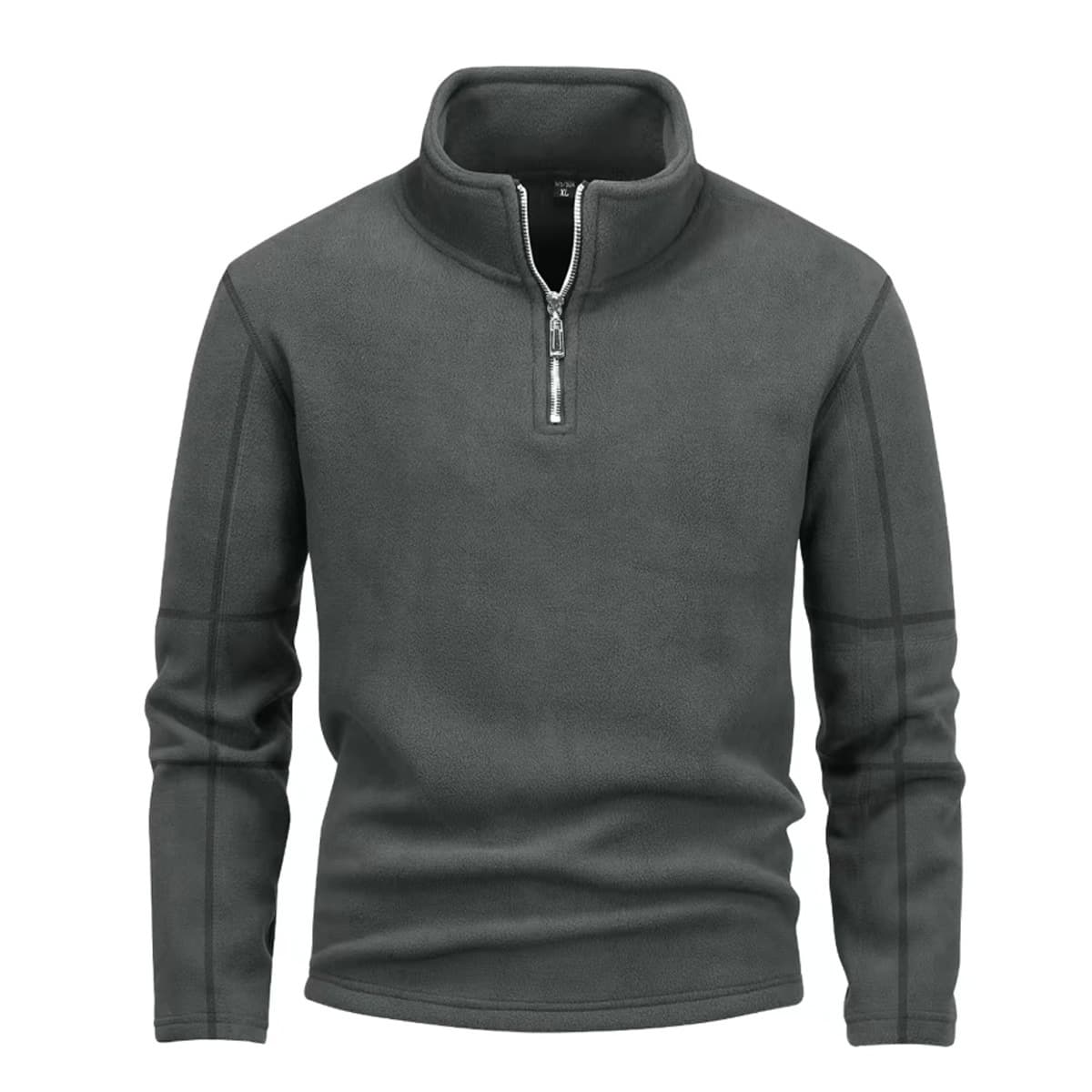 Men's Clothing Fleece Jacket Autumn And Winter Men’s Fleece Jacket – Winter Stand Collar Zip-Up Hoodie, Lightweight & Breathable For Casual Wear