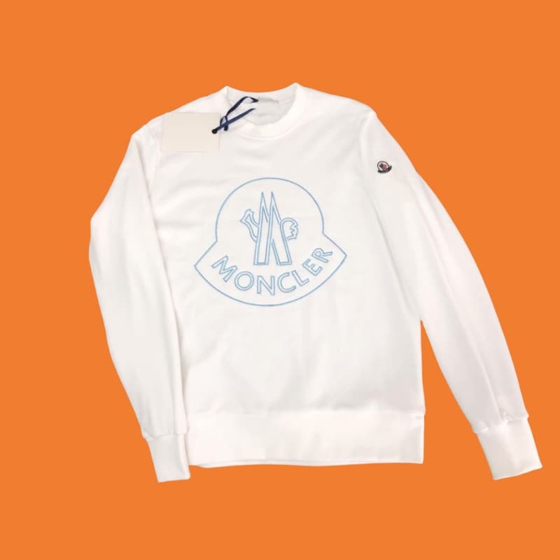 (Monc) Sweat-shirt en coton polyvalent unisexe à manches longues, décontracté, léger et chaud, col ras du cou classique, printemps et automne hiv