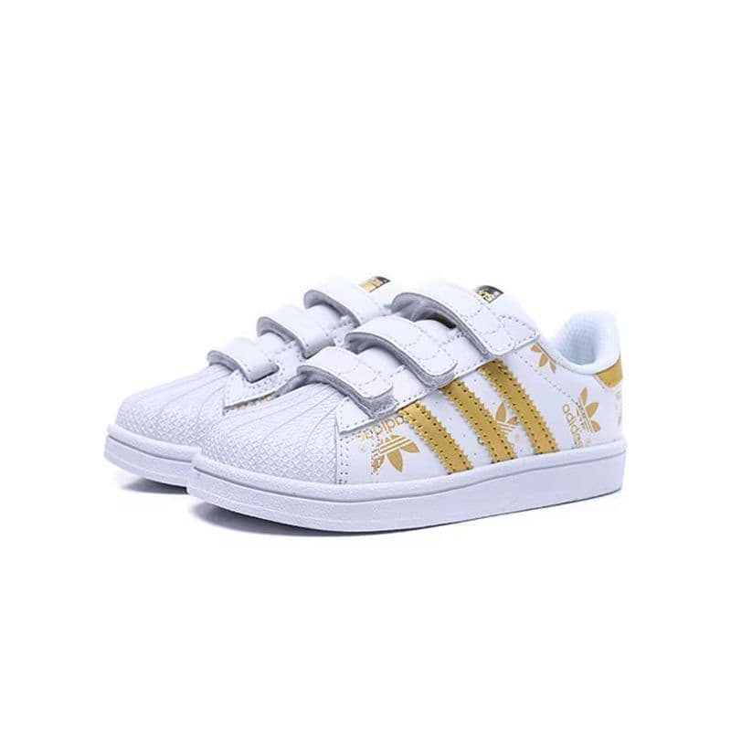 Chaussures pour enfants Gold Label Shell Head, garçons et filles, à scratch, antidérapantes, sport et loisirs, basses, semelle souple, style skate