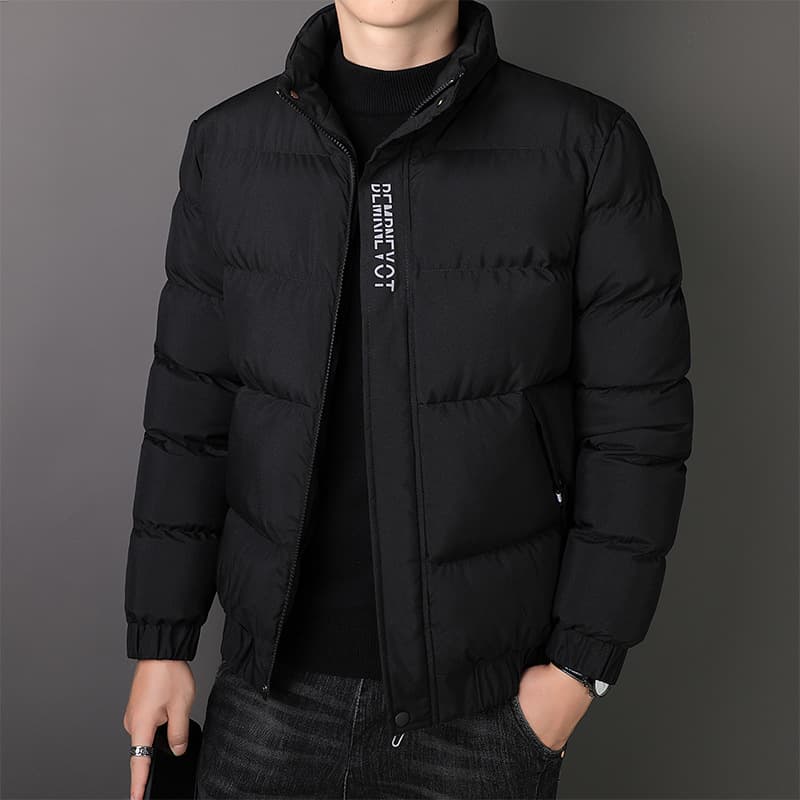 Men's Clothing Men's Clothing Thickened Cotton Clothes Youth Stand Collar Casual Cotton Clothes Men's Warm Cotton Jacket Bread Clothes