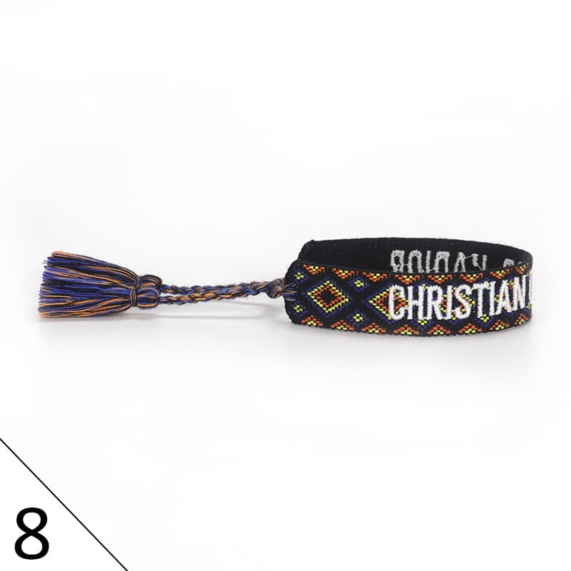 Bracelet unisexe tendance avec lettres tressées