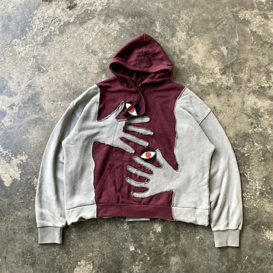 ​​Unisex Y2k Streetwear Hoodie With 3d Print - Oversized Dark Retro Pullover For Men & Women​​ Trendy Fashion