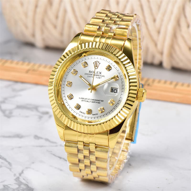 Montre à Quartz de luxe pour hommes, nouvelle marque populaire, étanche, calendrier, bracelet en acier