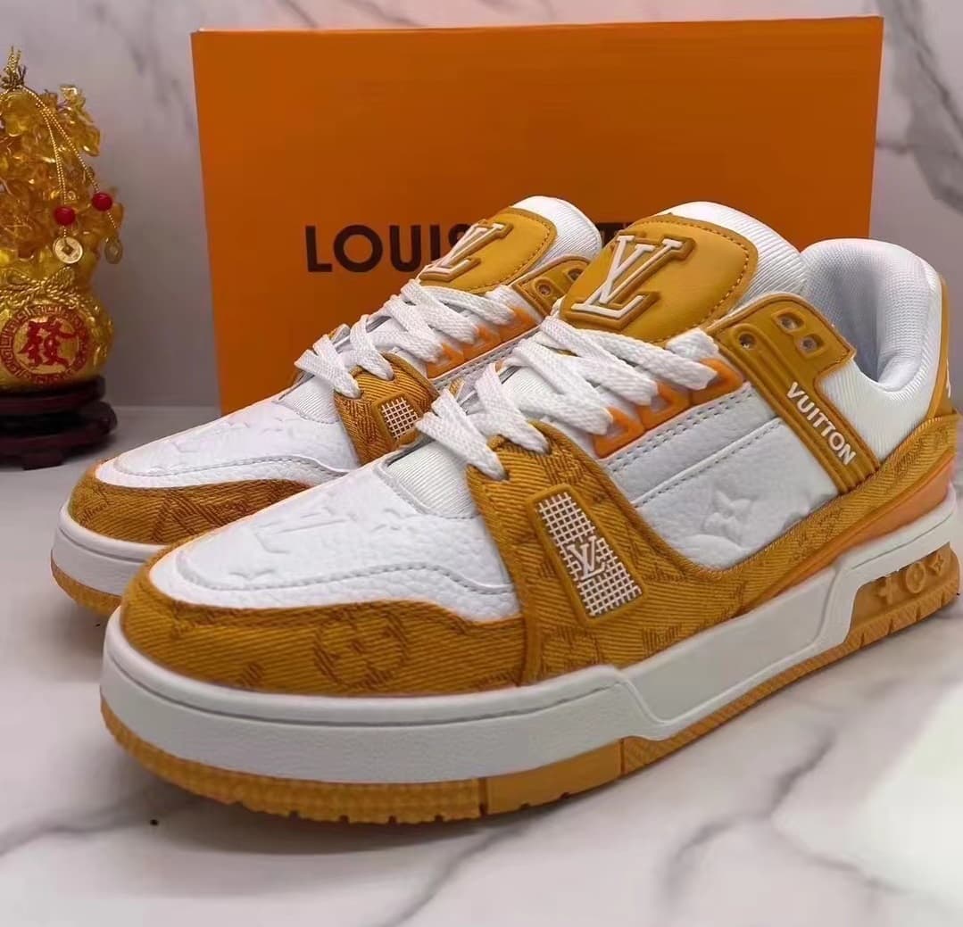 Designer plat Sneaker formateur chaussures décontractées Denim toile cuir blanc vert rouge bleu lettre plate-forme de mode hommes femmes baskets ba