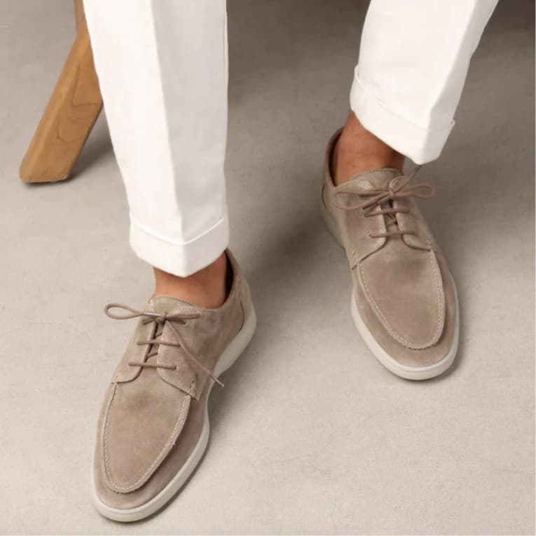 Unbeatable Quality New British Front Lace Up Men's Oversized Casual Single Shoe Loafers