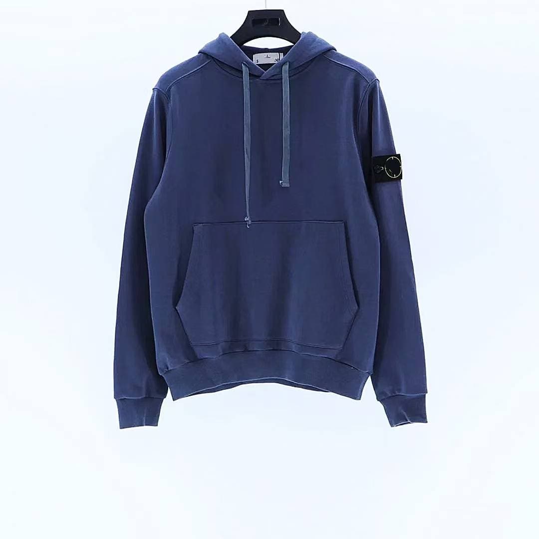 Sweat à capuche basique en pierre pour hommes, ample, tendance, marque, pull à capuche, Plus velours et épaississement