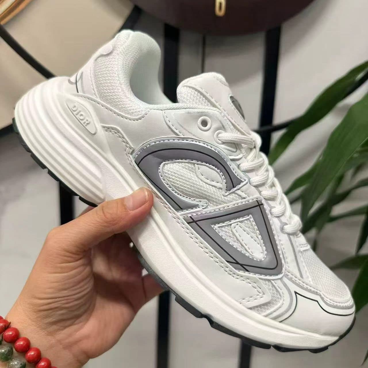 Baskets Dior B30 pour homme et femme, en mesh technique respirant, basses, à lacets, logo CD30 réfléchissant, ultra-légères, style urbain décon