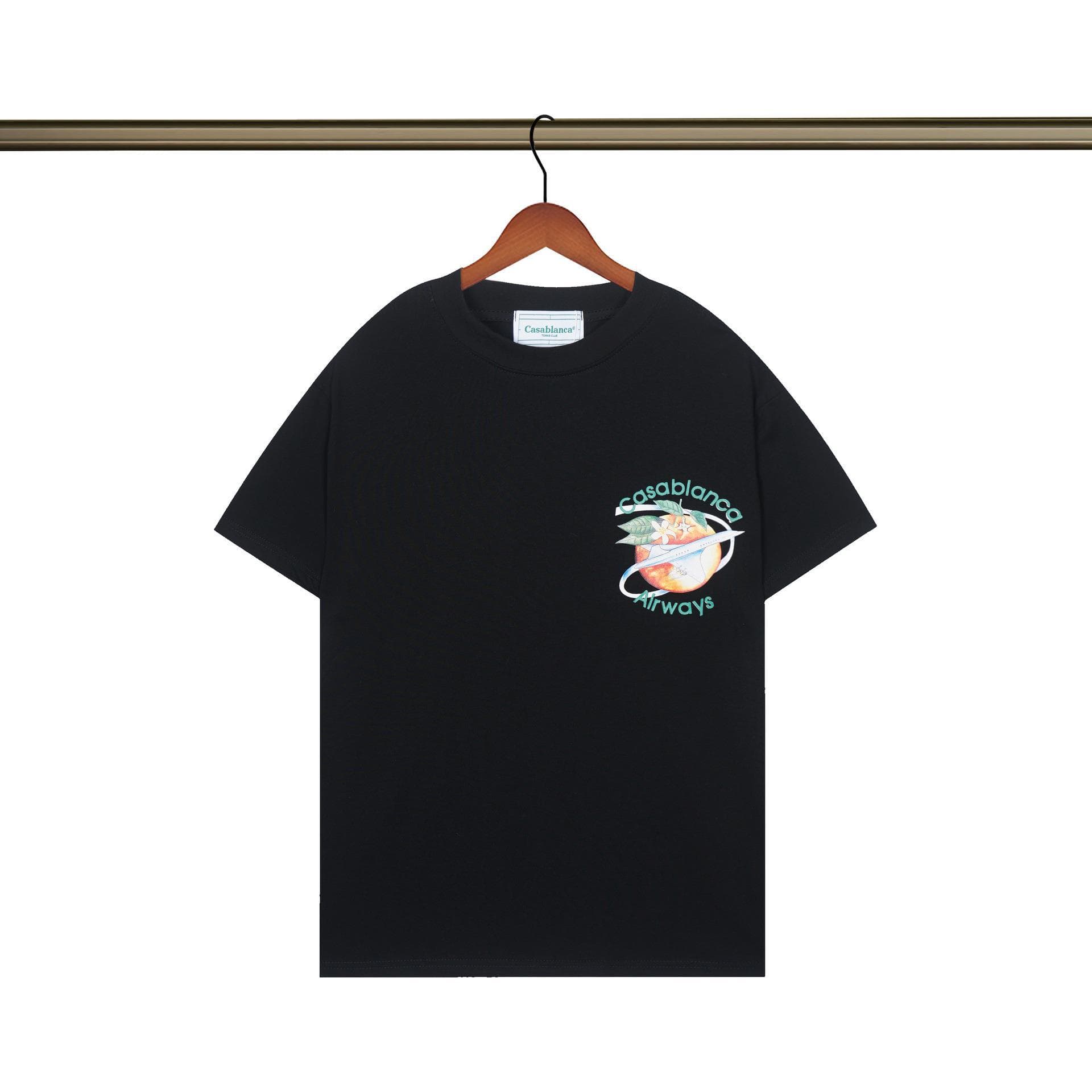 Vêtements pour hommes 24 nouveaux styles Illusion Gate Letter Printing T-shirt à manches courtes à col rond personnalisé