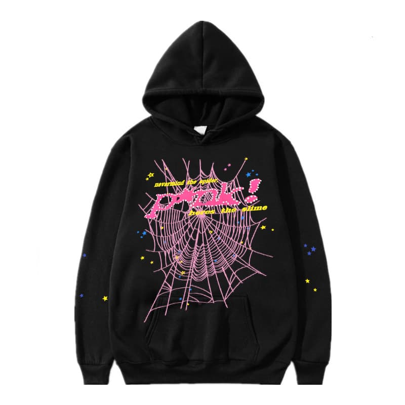 Sweat à capuche et pantalon de survêtement imprimé automne/hiver de la série Spider 555