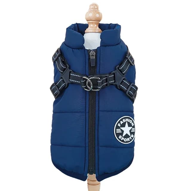 Veste pour grand chien de compagnie avec harnais, vêtements d'hiver chauds pour chien pour labrador, manteau imperméable pour gros chien, tenues po