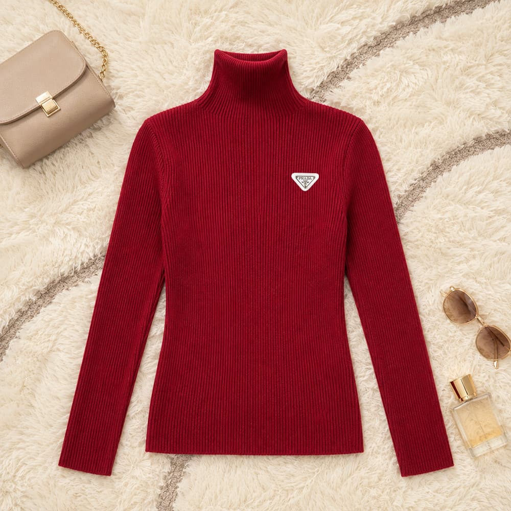 Pull à col roulé tendance pour femme, en maille, automne-hiver, haut chic et polyvalent, nouveauté