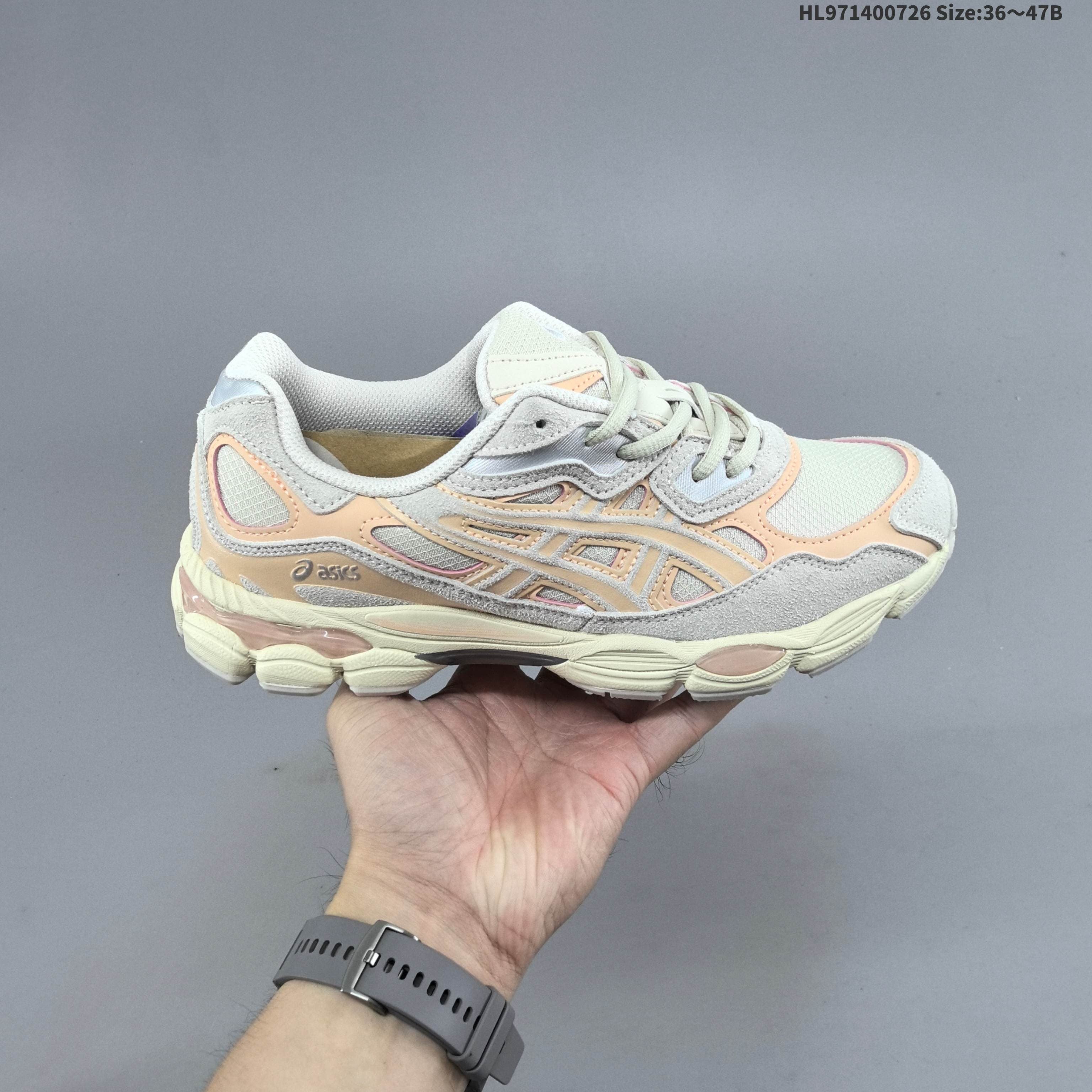 Chaussures de running Asics NYC Gels NYC Sneakers Cream Solar Power Pure Sier Outdoor Sneakers Sports Athleisure Trainers Fashion Daily Outfit 36-47