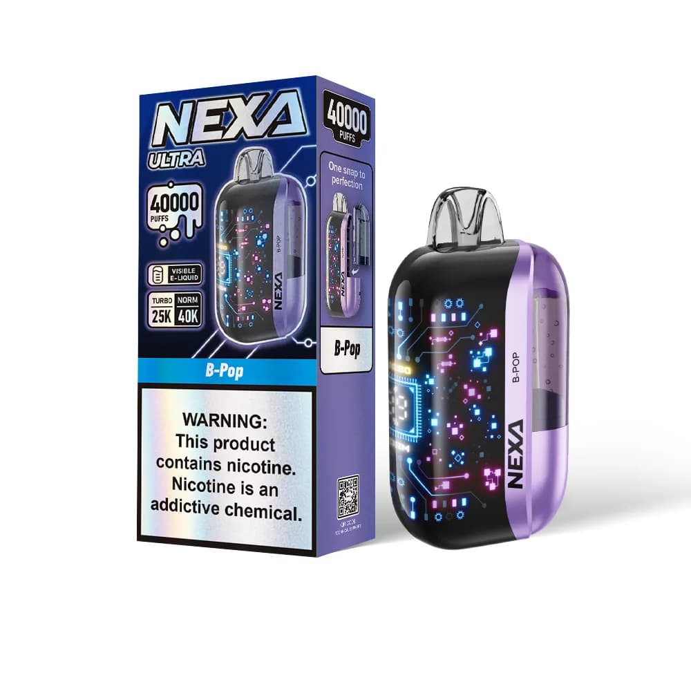 Kit de vape jetable Nexa Ultra 40K 800 mAh 20 ml (40 000 bouffées) (entrepôt UE)
