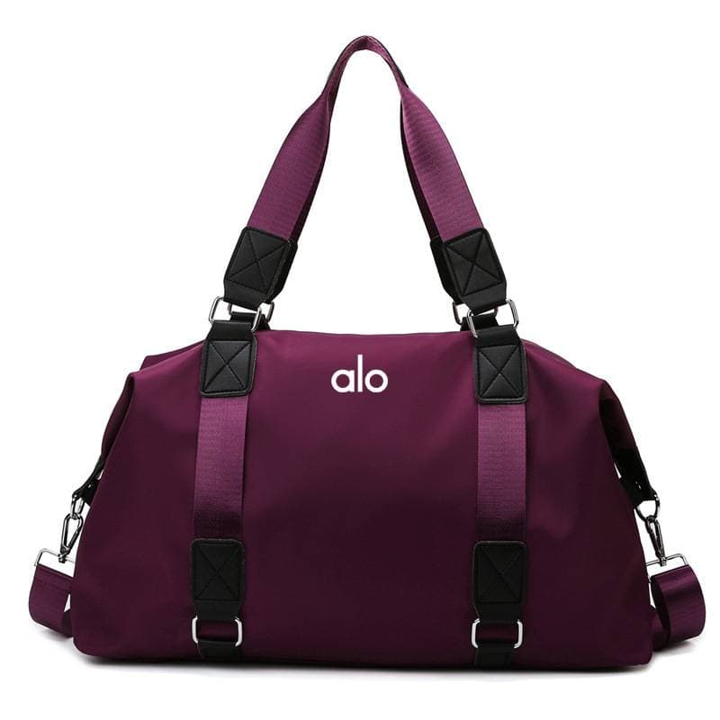 Sac de sport portable alo Fitness Bag pour femmes, compartiments sec et humide, grande capacité, sac de voyage d'affaires et de loisirs pour hommes