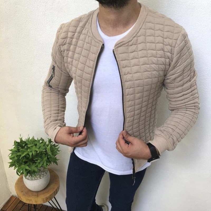 Men's jackets, zipper jackets, suitable for spring and autumn outdoors