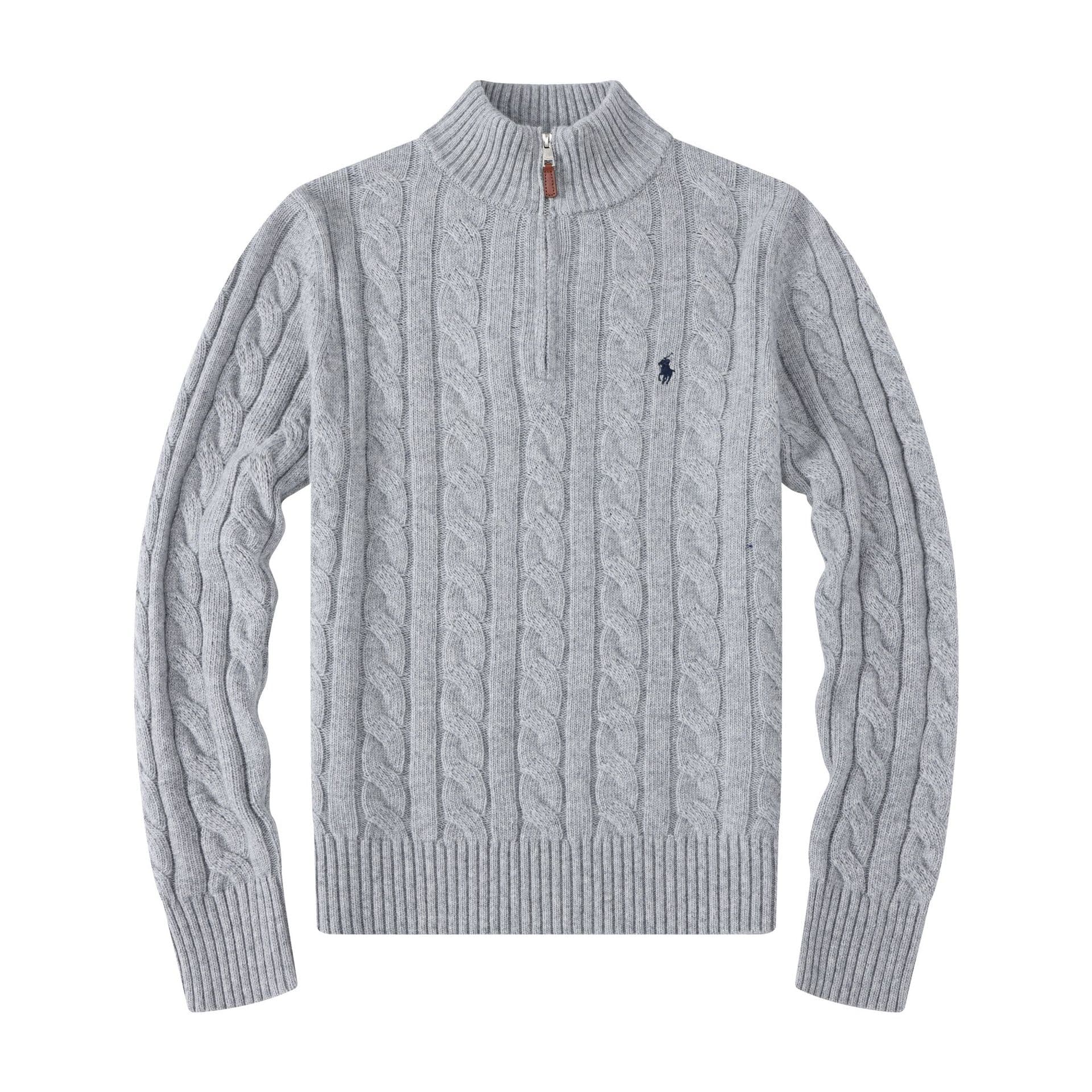 Vêtements pour hommes Pull en laine torsadé à col montant épais Pull pour hommes Pull en tricot décontracté de grande taille Manteau