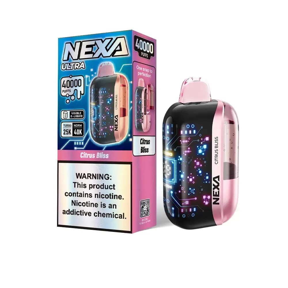 Kit de vape jetable Nexa Ultra 40K 800 mAh 20 ml (40 000 bouffées) (entrepôt UE)