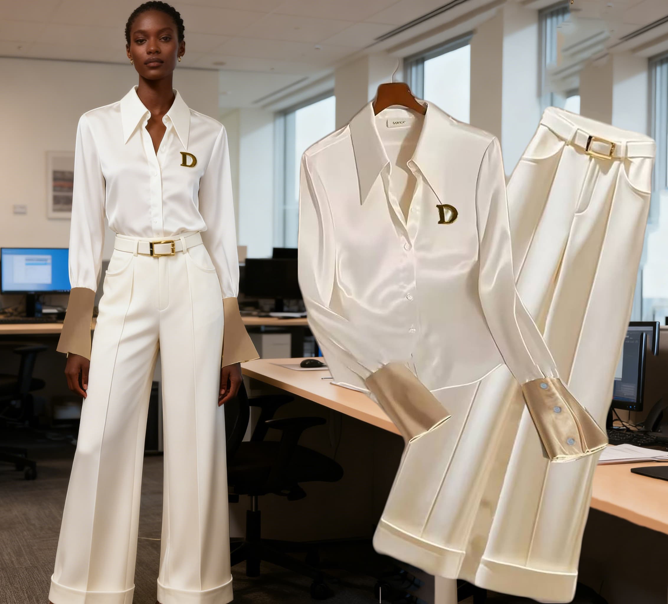 Women's Clothing 2026 Office Ladies OLFashionable Label D-letter Style, A Favorite Of Working Women, Old-money Style