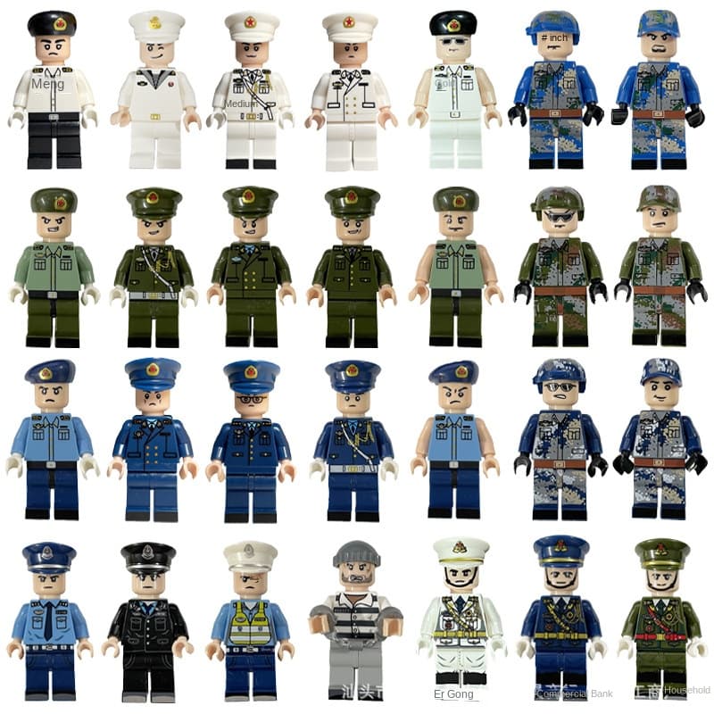 Sea And Air Building Blocks Figurine Chinese Modern Military Figurine Assembled Lego Boys' Educational Toys