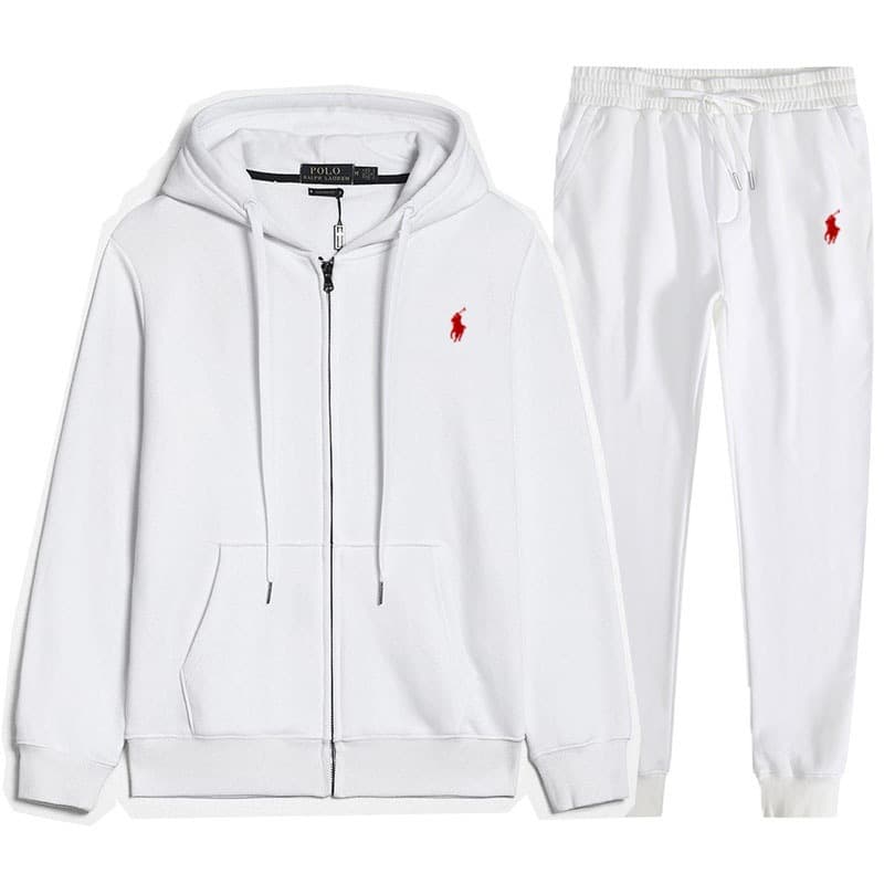 Sweat à capuche brodé Laf RL pour homme et femme, ensemble veste à capuche et pantalon, style décontracté, printemps-automne