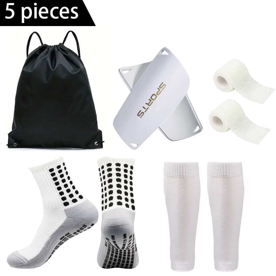 Outdoor Sports Combination Anti Slip Sports Football Socks Sports Ball Bag Bandage Socks Leg Guards Knee Pads