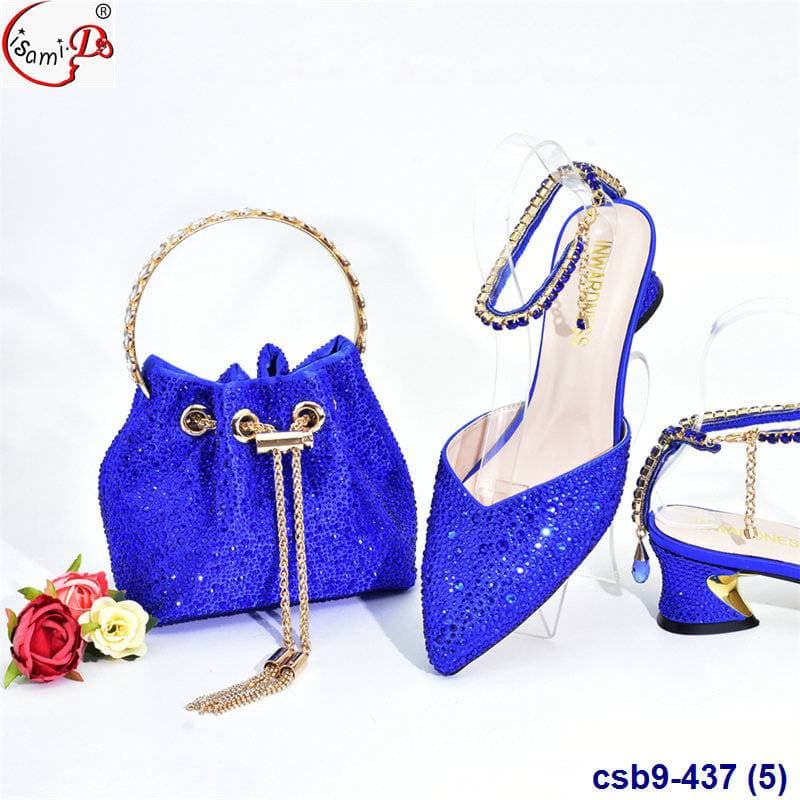 Fashion Wine Glasses And Heels With Bracelet Handbag Party Bag Shoe Bag Combination