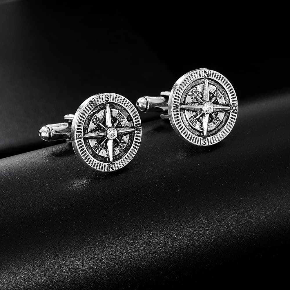 creative new star compass cufflinks high end men's suit shirt accessories spot