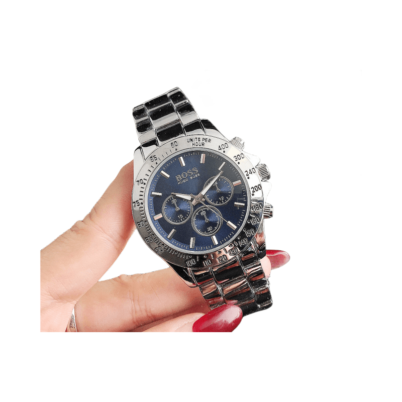Montre à Quartz classique analogique numérique de luxe légère pour femmes, trois yeux, Six mains, diamants, alliage Emoji People, cadeau