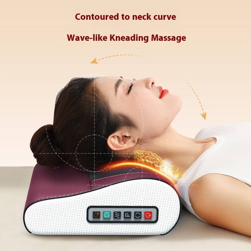 Professional Neck And Back Massager With Heat - 6 Kneading Nodes, 3 Speed Levels, Multiple Modes - Perfect For Shoulder, Lumbar & Full Body Relaxation