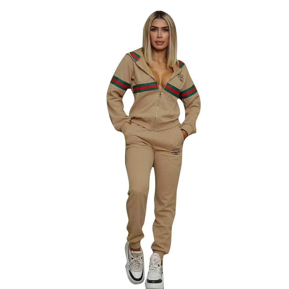 Nouveau costume à capuche brodé avec ruban en relief