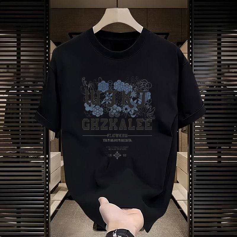 2025 Summer Loose Men And Women Pullover 100% Cotton Short Sleeve T-shirt