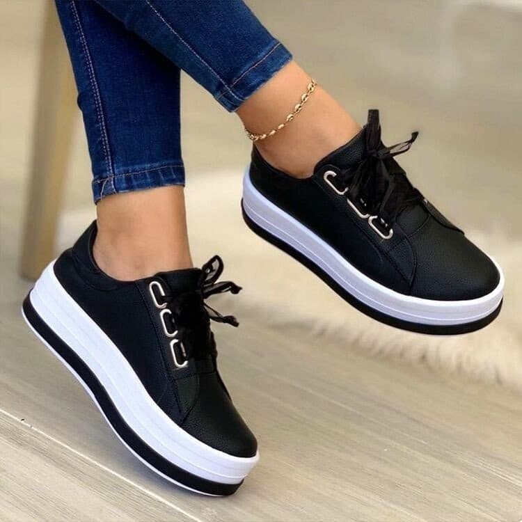 New round head thick sole casual rubber shoes single shoes