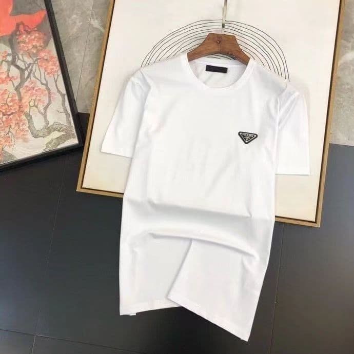 T-shirt à manches courtes imprimé col rond pour hommes printemps été