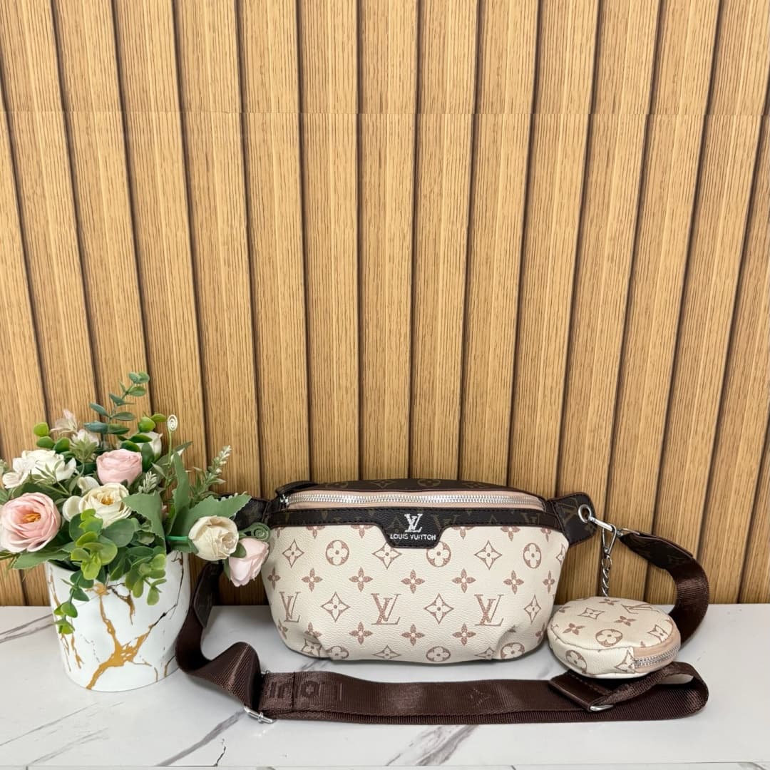Nouveauté 2026 : Sac banane classique monogrammé pour femme - Sac banane tendance et décontracté, idéal pour les trajets quotidiens et le quotid