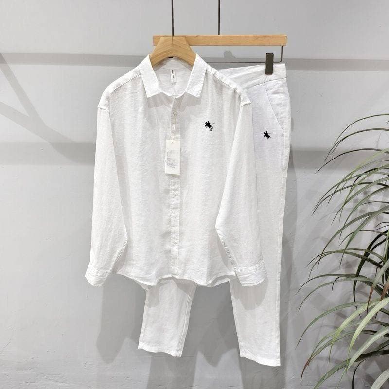 Vêtements pour hommes, vêtements de plage décontractés multicolores pour hommes, costume à manches courtes froissé en bambou, costume deux pièces