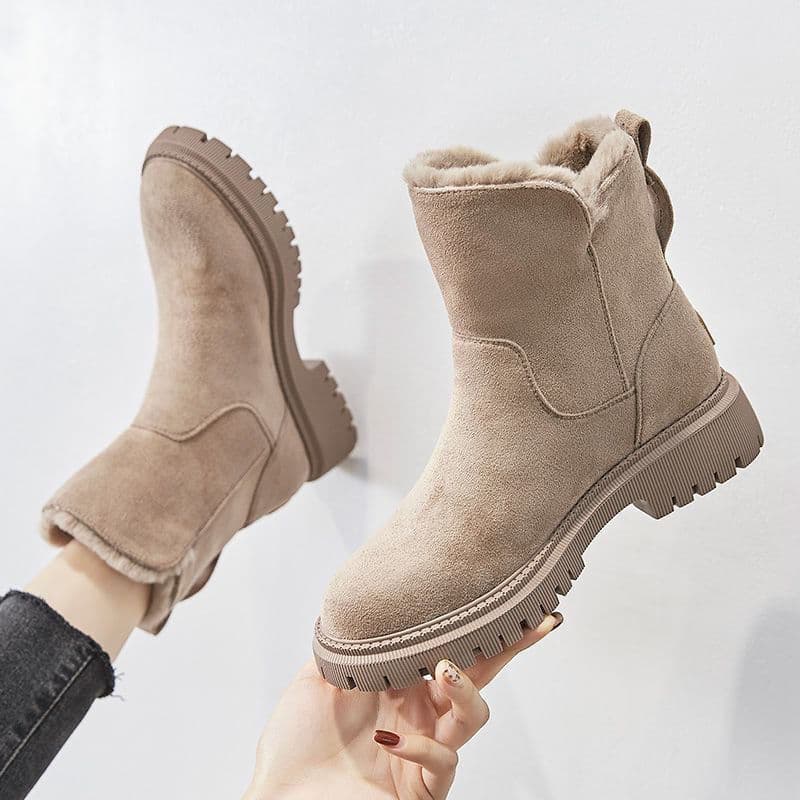 Women's cashmere women's shoes warm boots thick cotton shoes snow boots