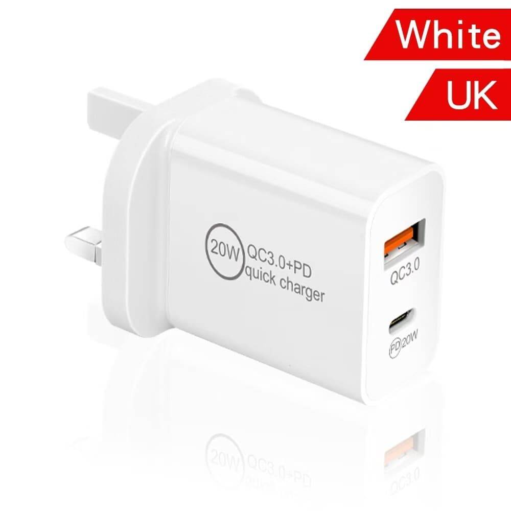 For IPhone 15 14 13 12 11 Pro Max X Fast 20W USB C PD Plug Charger Adapter Cable