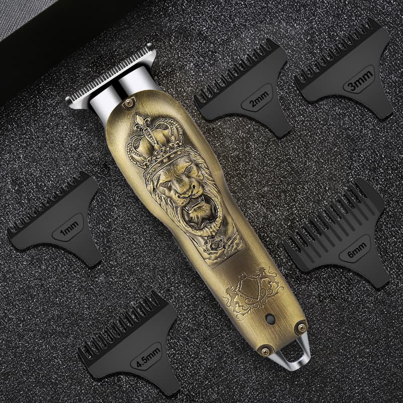 Metal retro oil head hair clipper hair salon engraving gradient electric clipper hair clipper home hair clipper