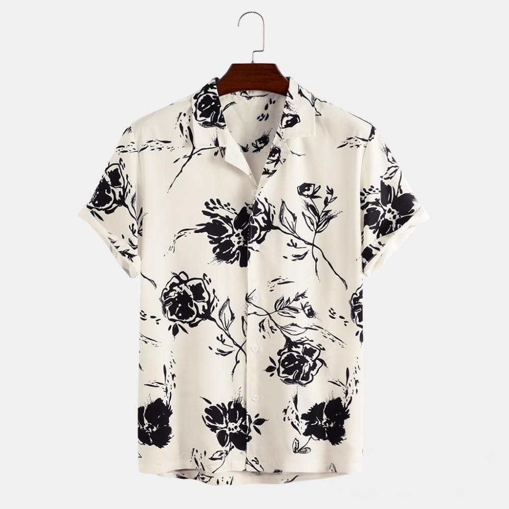 Men's Clothing Short Sleeve Shirt Beach Shirt Printed Shirt