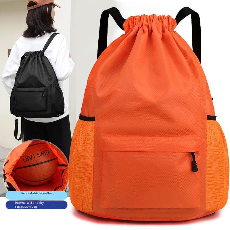 Waterproof Swim Backpack - Dry/Wet Separate Compartment, Large Capacity Drawstring Bag For Men & Women, Sports & Travel​​