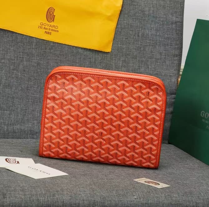 Gaodeya Nouvelle trousse de toilette en cuir véritable avec imprimé dents de chien en forme de Y