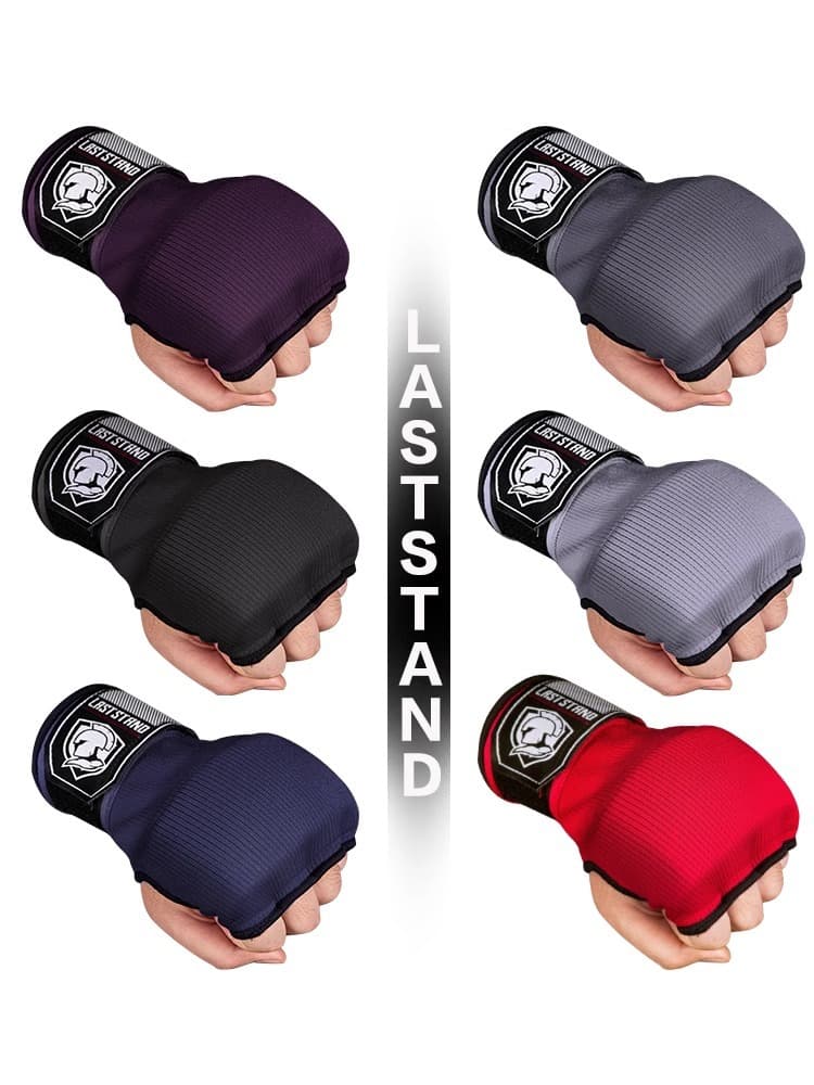 Muay Thai Fighting Gel Glove Half Finger Gloves Men And Women Lazy Hand Wraps With Fist Peak Shield Hand Cloth Two-in-One