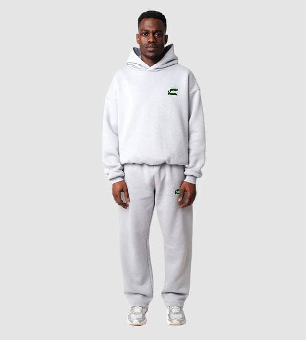 Men's Y2K-Inspired Track Set - Bold Graphic Print Two-Piece With Utility Pockets, Retro-Futuristic Streetwear