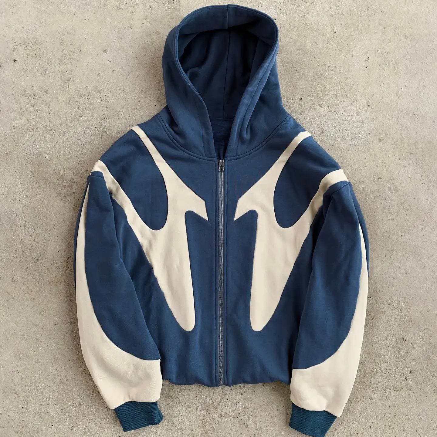 Y2k Streetwear Hoodie With Graphic Print - Oversized Unisex Pullover For Urban Fashion Lovers (Black, Blue, Green)