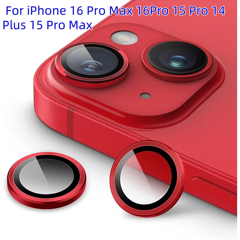 3D Tempered Glass Metal Camera Lens Protector For IPhone 16 Pro Max 16Pro 15 Pro 14Plus 15 Pro Max Protection Protective Film