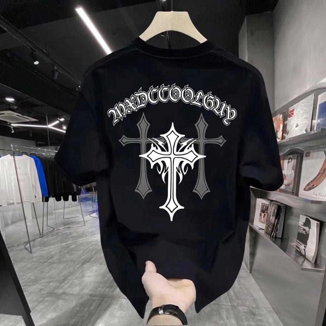 2025 summer loose men and women pullover 100% cotton short sleeve T-shirt