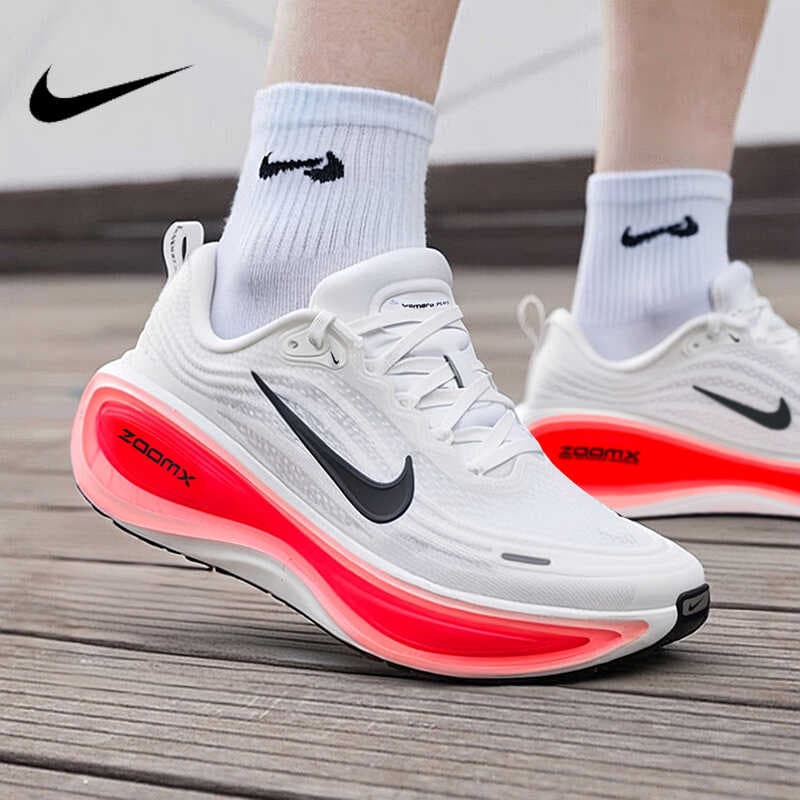 Nike Vomero Plus White And Red Men's Sports Leisure Low-Top Running Shoes HV8150-100