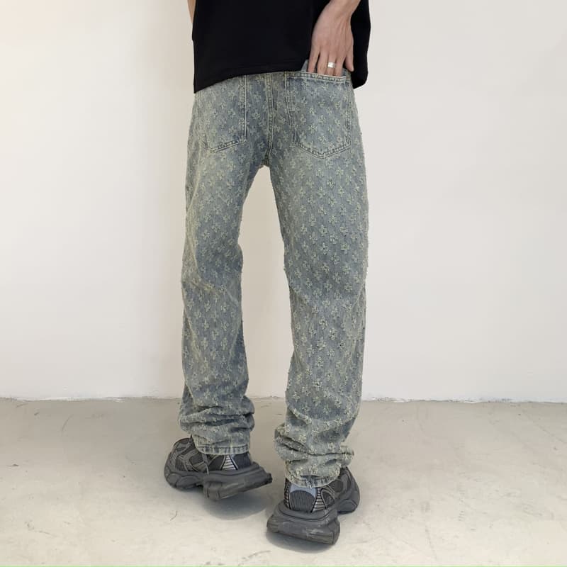 Men's Clothing Loose Straight Hip Hop Street Fashion Wide Leg Mopping Retro Trousers Men