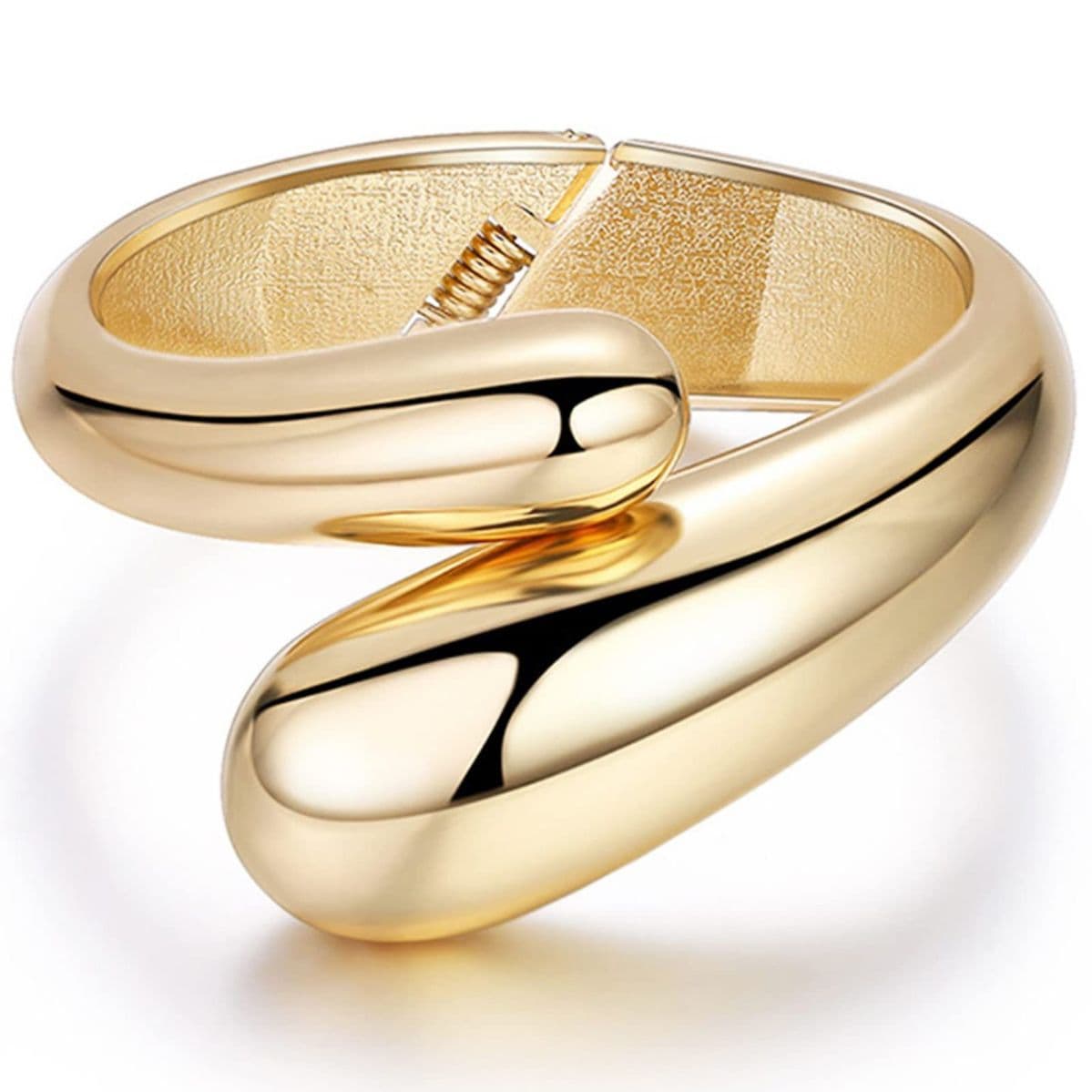Fashion Cuff Large Bracelet Irregular Cross Open Personality Women's Wide Gold Jewelry