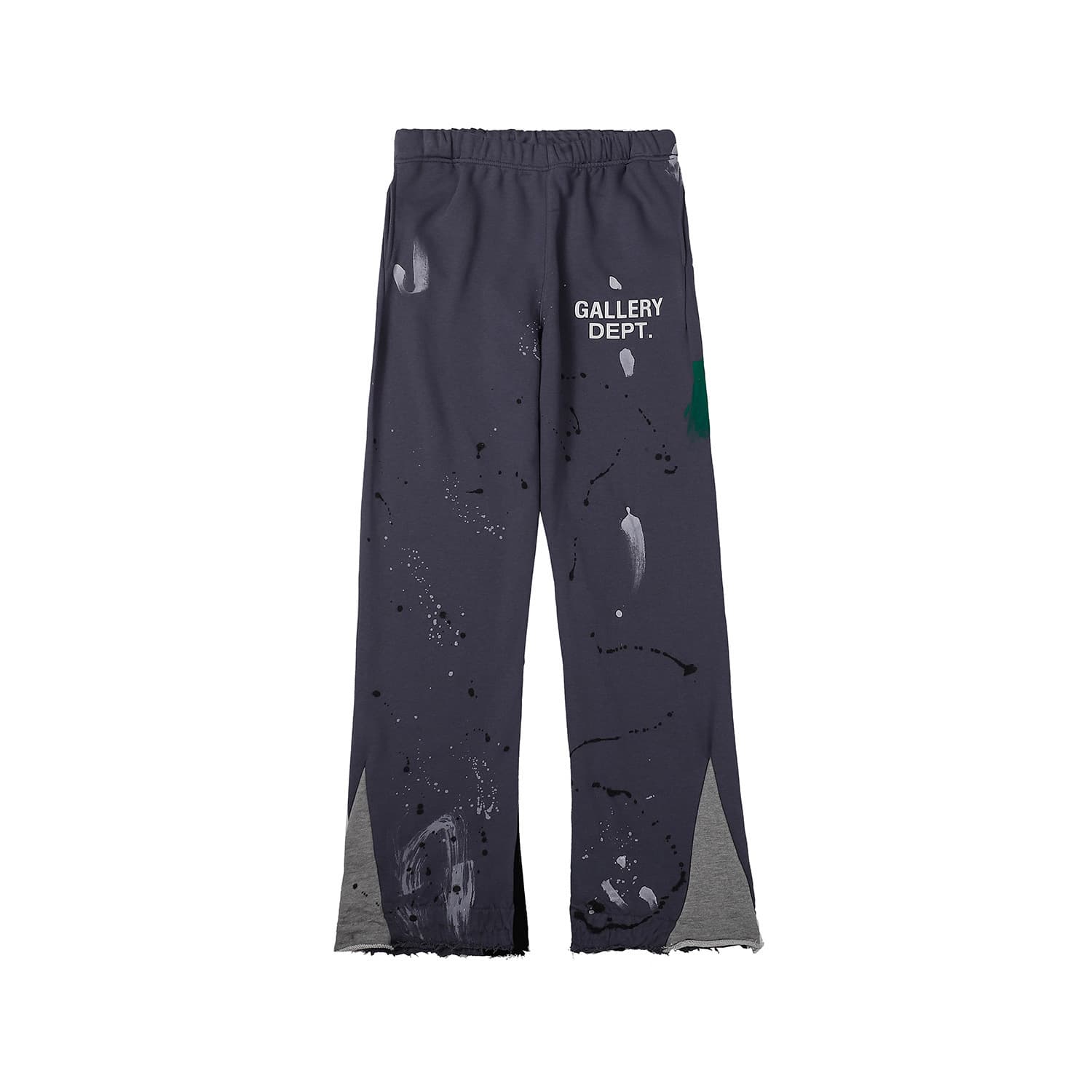 Pantalon décontracté pour homme, Gaojie GALLERY DEPT, coupe longue et droite, effet graffiti, effet moucheté